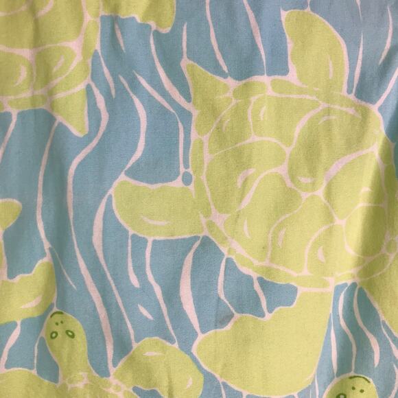 Lilly Pulitzer Dress Girls Size 3T Green/Blue Boat Neck Front Pocket Back Zip - Picture 7 of 7